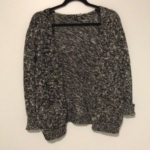 H&M Black and White Speckled Cardigan